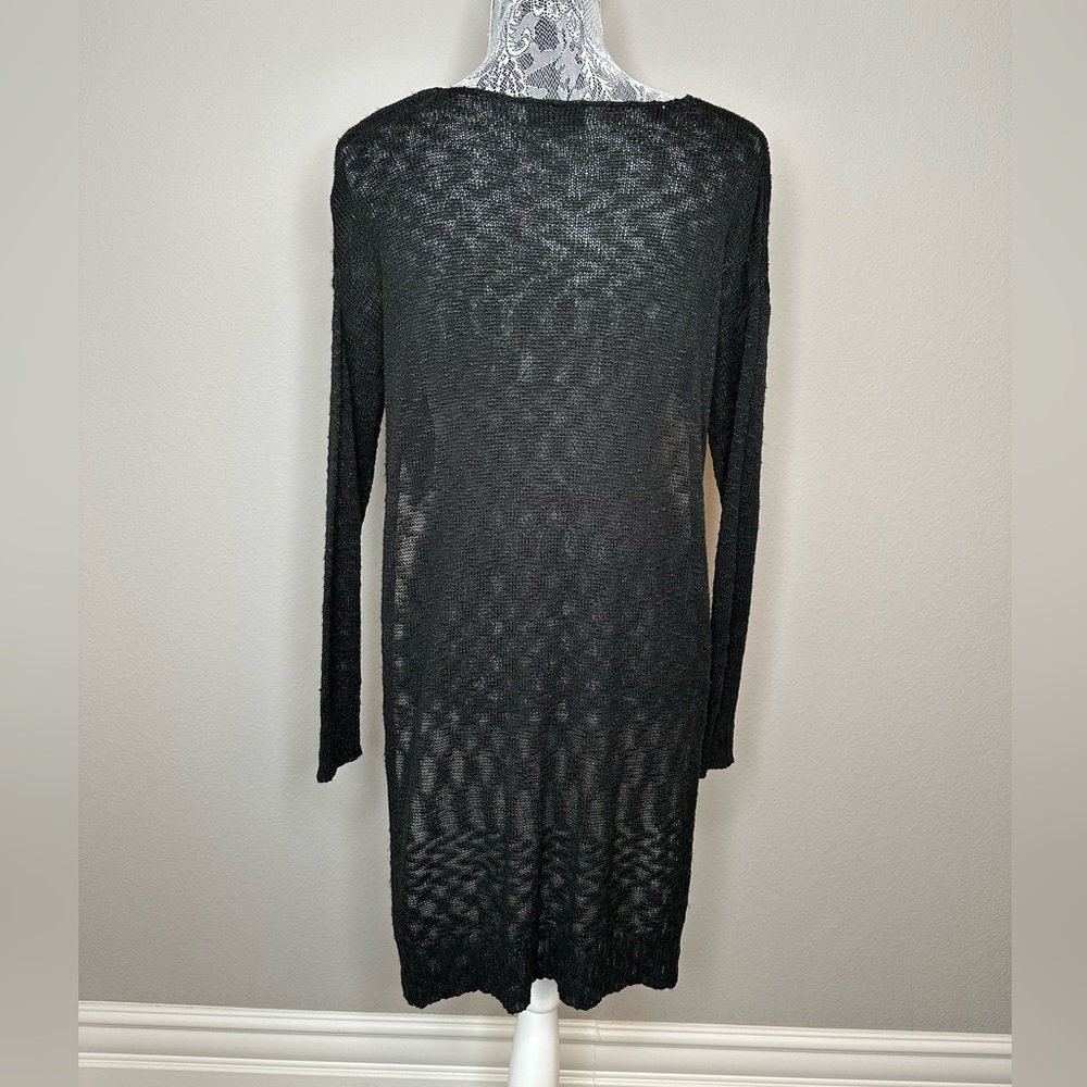 LUCCA COUTURE Lightwight Knit High Low Split Hem Open Side Sweater Top XS - Picture 2 of 4